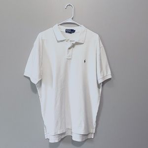 White Ralph Lauren Polo Shirt Large